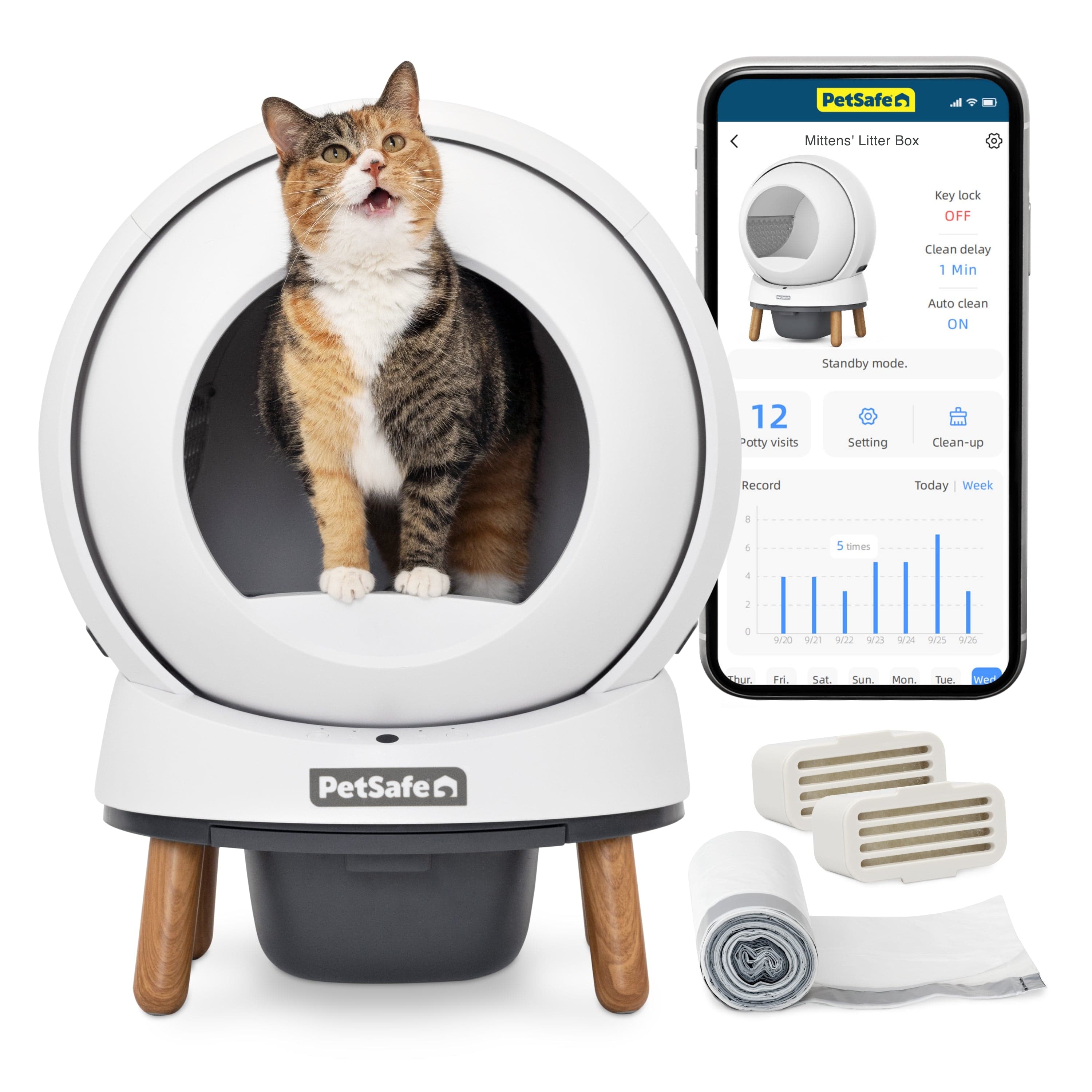 PetSafe ScoopFree SmartSpin self-cleaning litter box product image