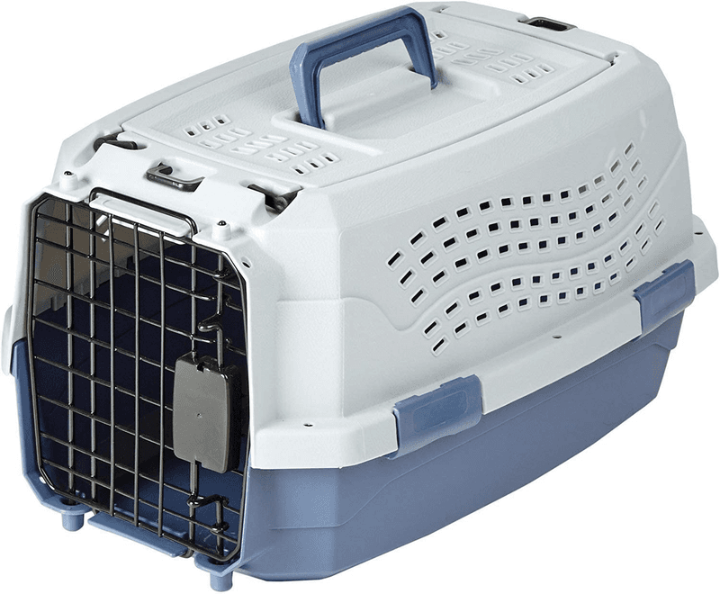 Amazon Basics two-door top-load pet carrier product image
